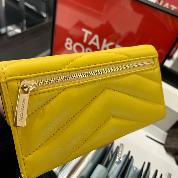 Michael Kors Small Golden Yellow Mirella Tote and wallet - Picture 12 of 14